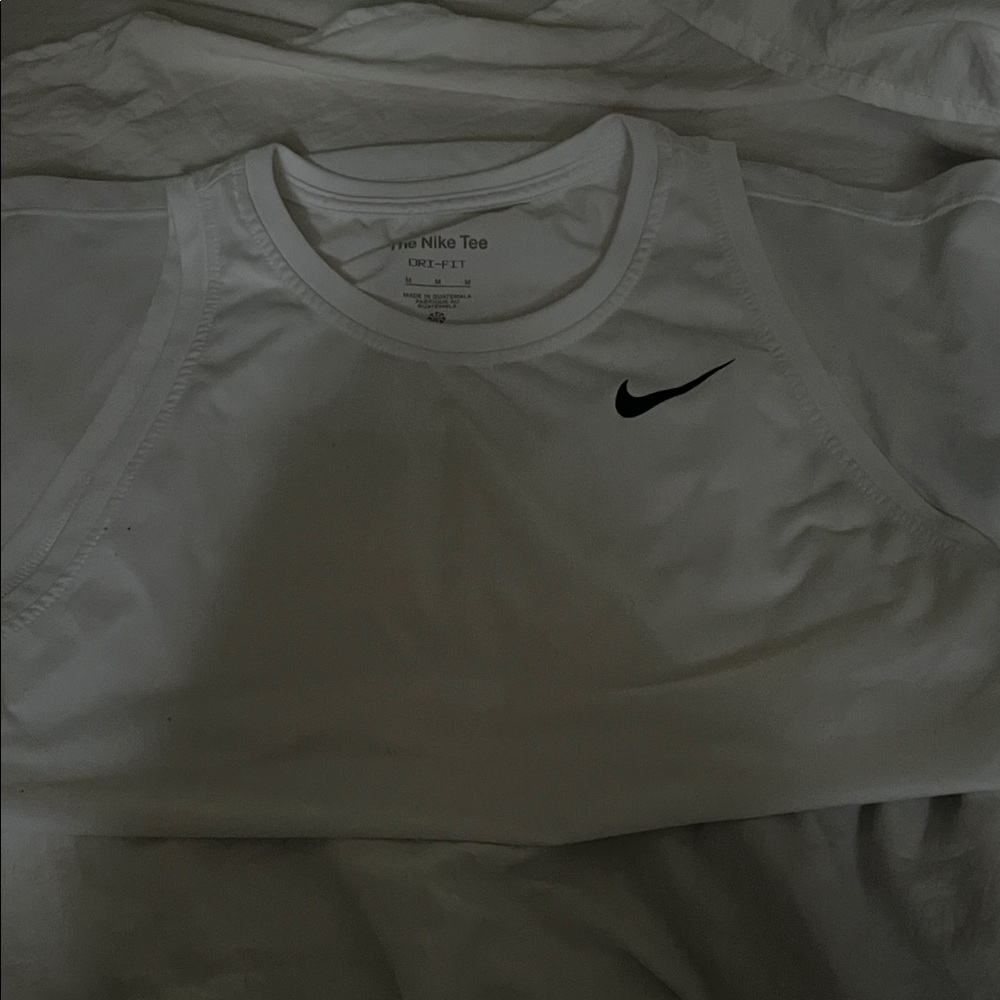Nike White Performance Tank